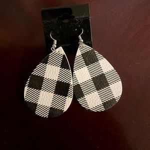Black and White Earrings